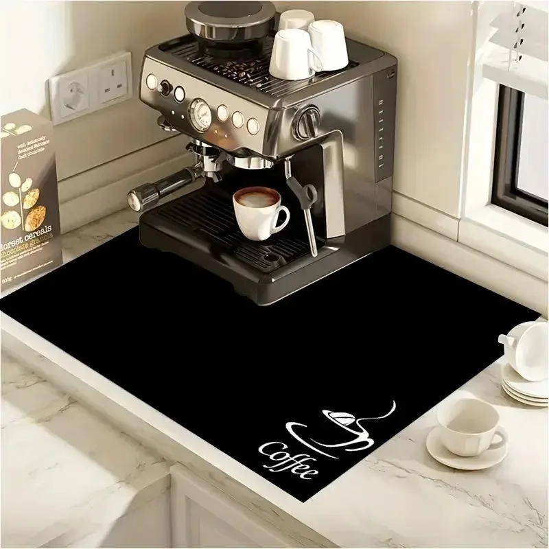 Bar Mat Rubber - Coffee Mat Absorbent Mat Kitchen Antiskid