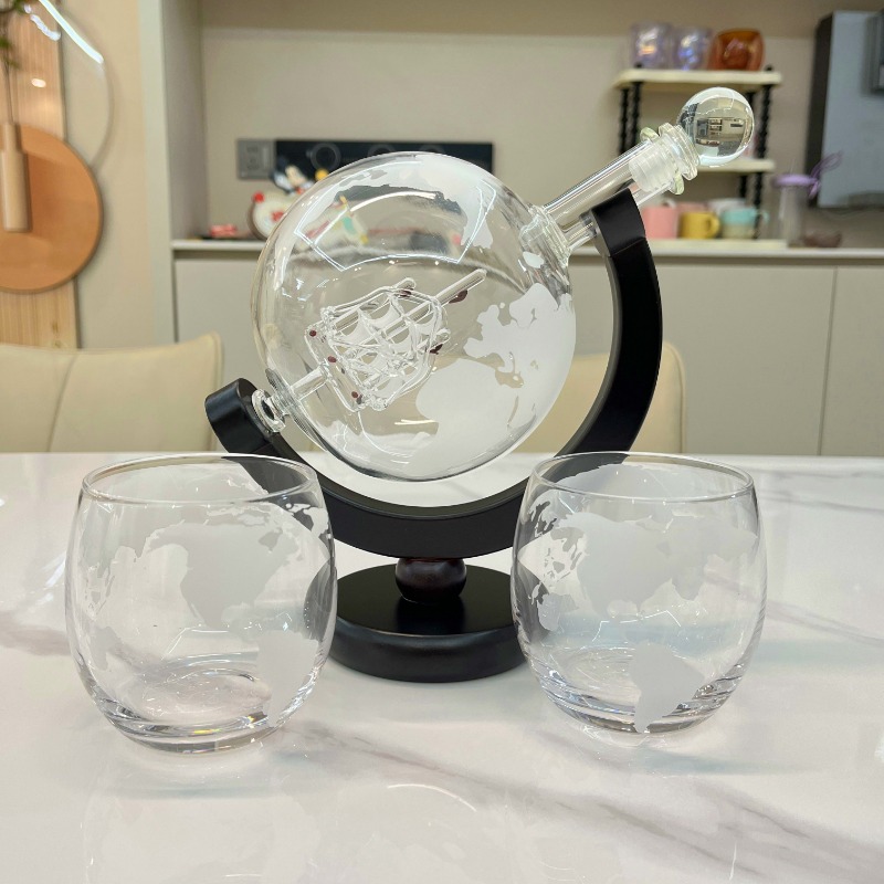 Decanter Globe Set - Creative Globe Decanter Set with Lead-free