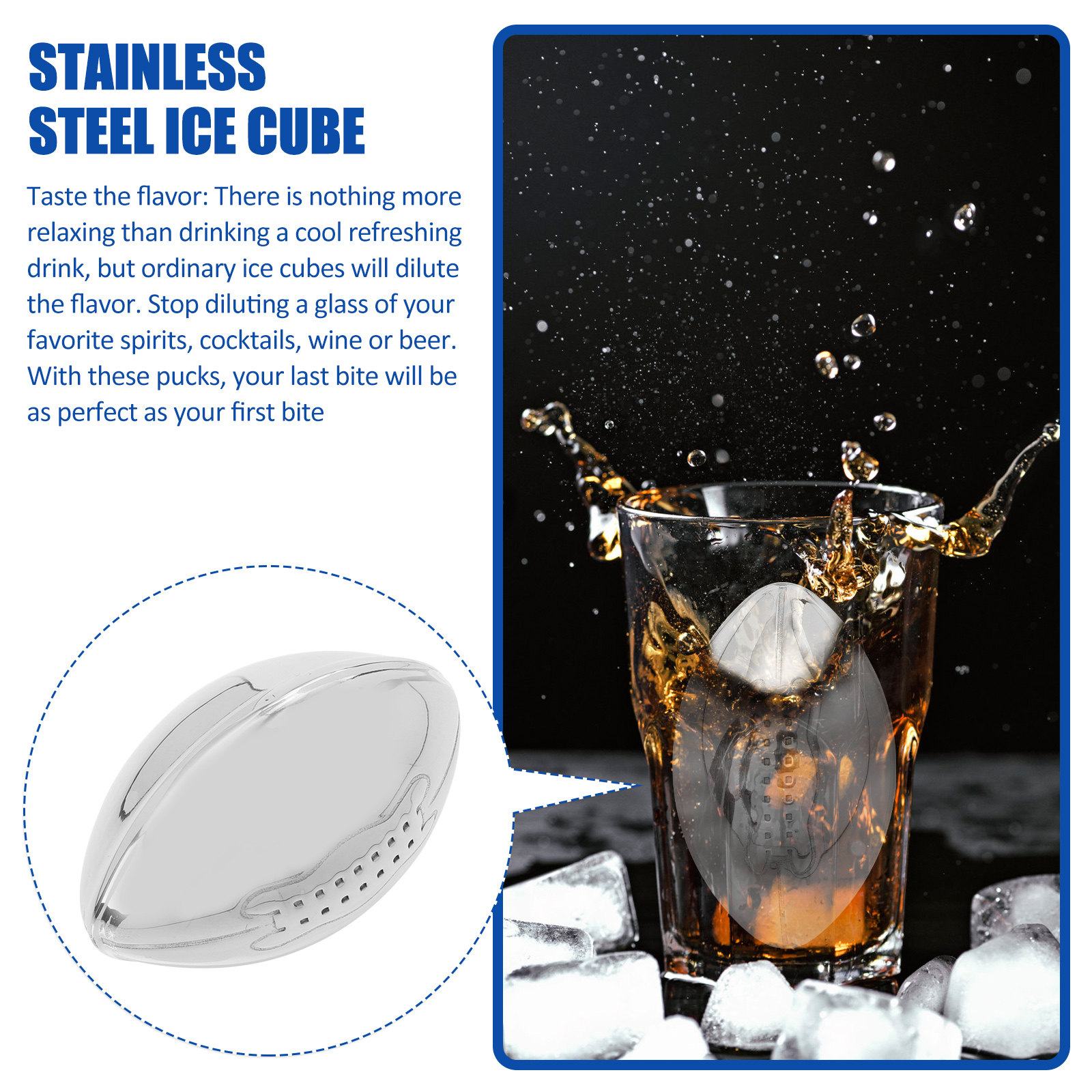 Stainless Steel Ice Cube Set R – Home Bar Set recenzja i cena
