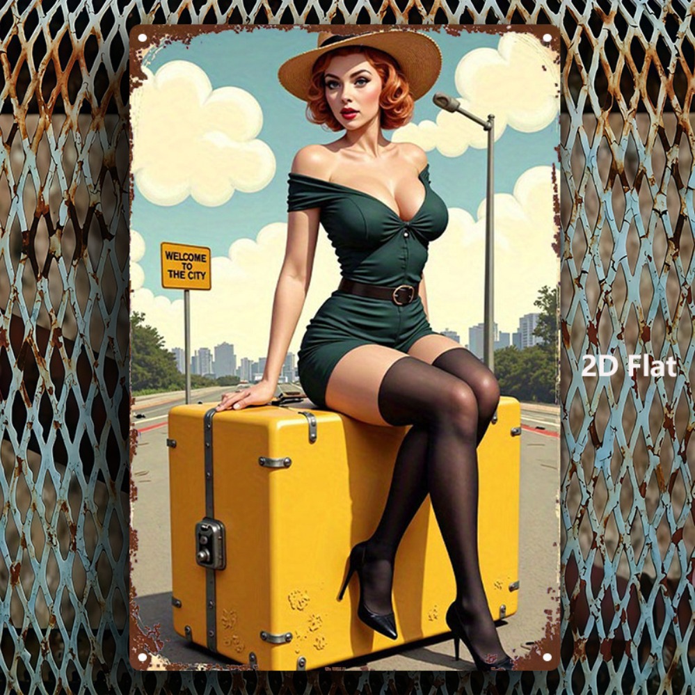 Vintage Beauty with Suitcase M – Home Bar And Kitchen recenzja i cena