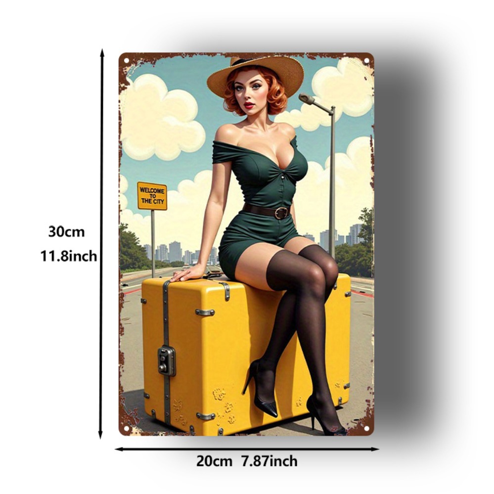 Vintage Beauty with Suitcase M – Home Bar And Kitchen recenzja i cena