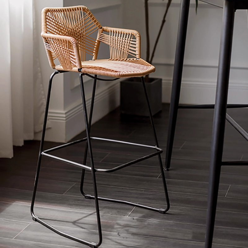 Scandinavian Rattan Bar Stool  – Home Bar Lounge recenzja i cena