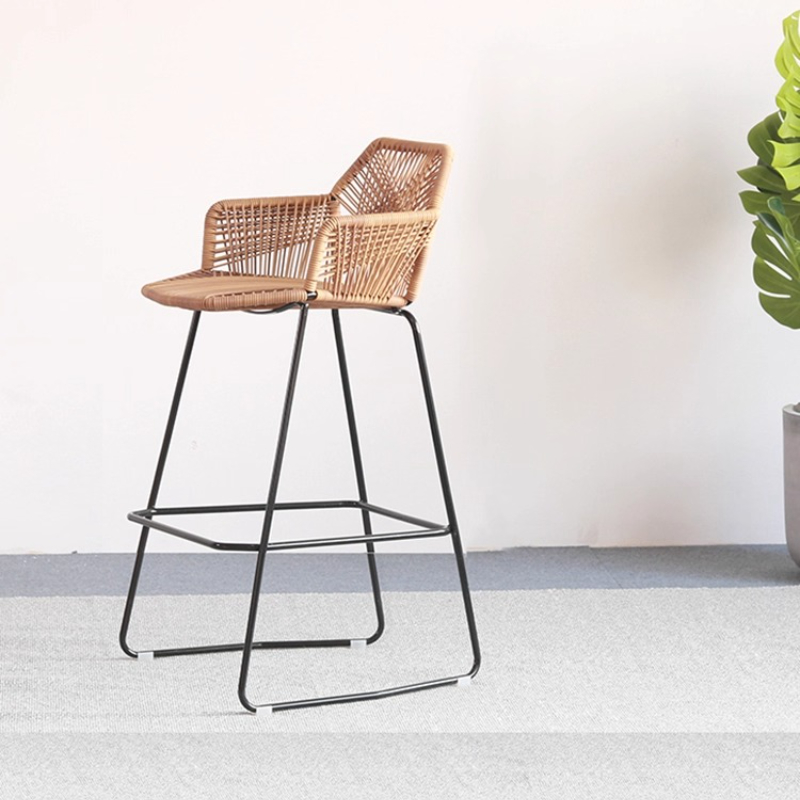 Scandinavian Rattan Bar Stool  – Home Bar Lounge recenzja i cena