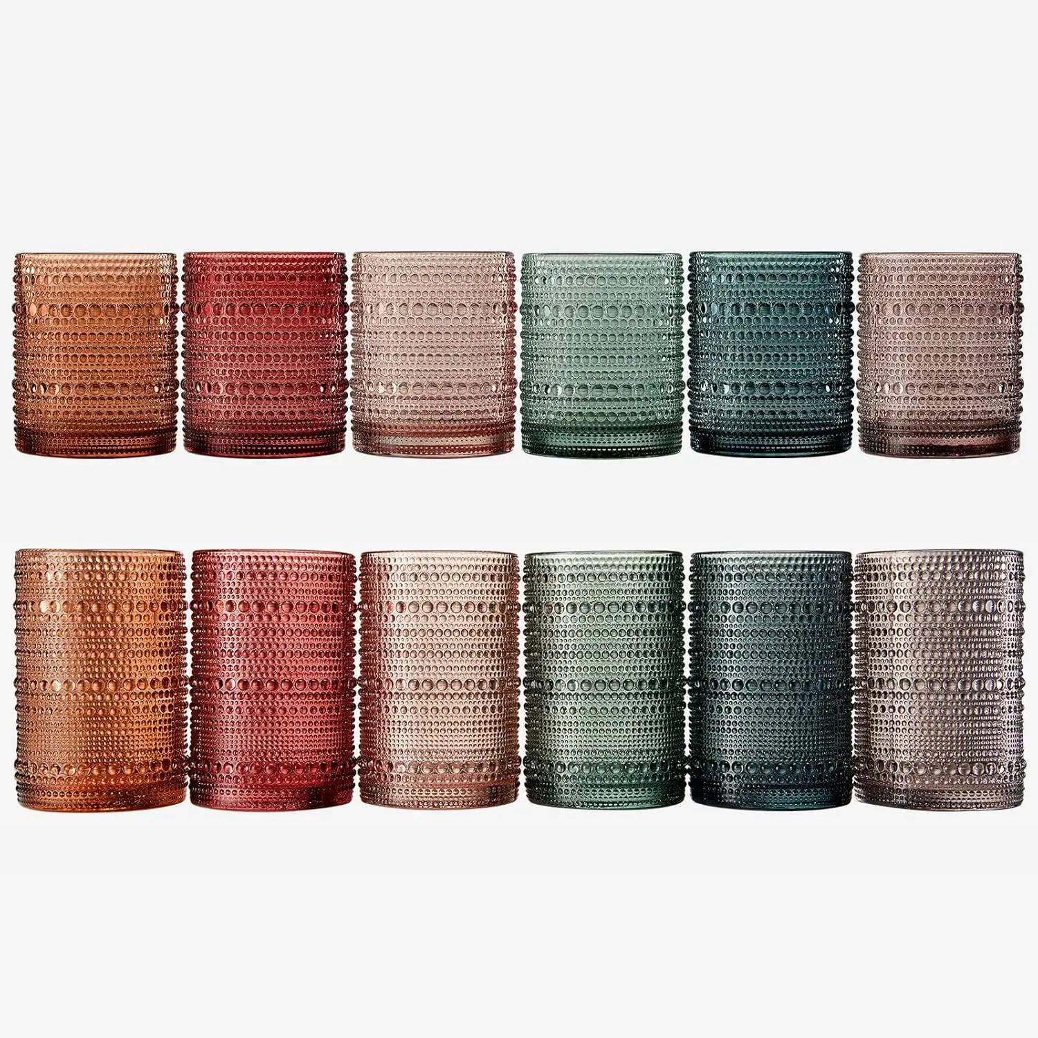 Hobnail Beaded Highball Drinki – Old Fashioned Glass recenzja i cena