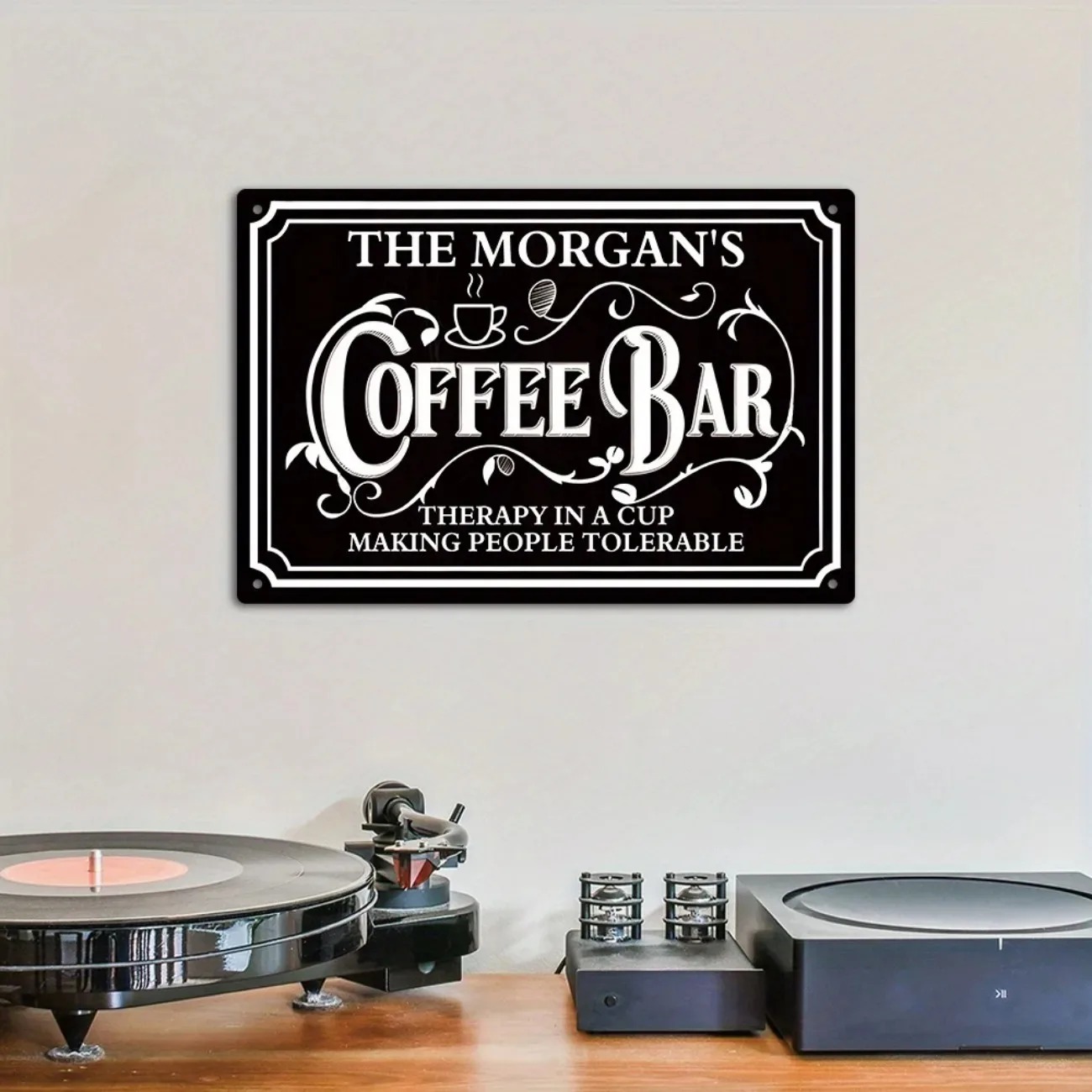 1PC Custom Text The Morgan's C – Home Bar And Kitchen recenzja i cena
