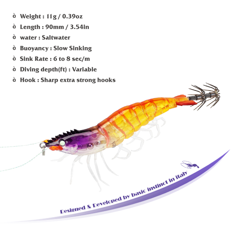 Squid Jig Lures Luminous 9cm 1 – Jigger Double Sided recenzja i cena