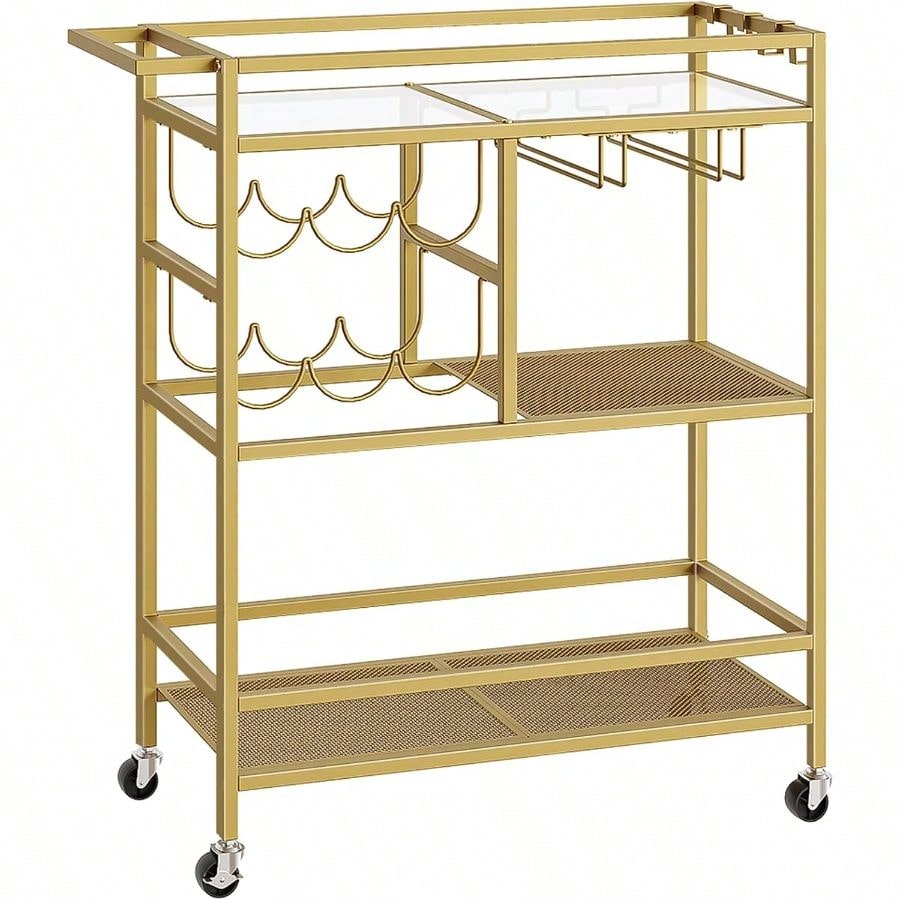 Bar Cart Home, 3-Tier Serving  – Bar Cart Gold recenzja i cena
