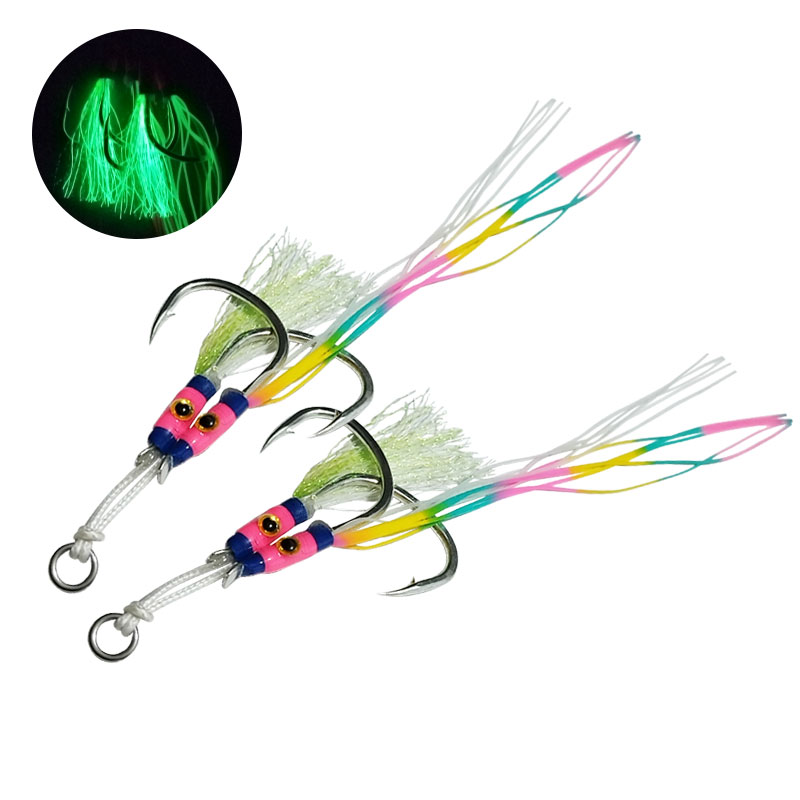 2Pairs/bag Glow Jig Lure Hooks – Jigger Double Sided recenzja i cena