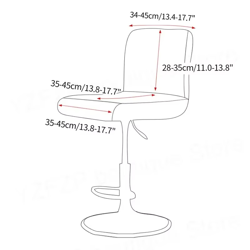 Jacquard Bar Stool Chair Cover – Home Bar Lounge recenzja i cena