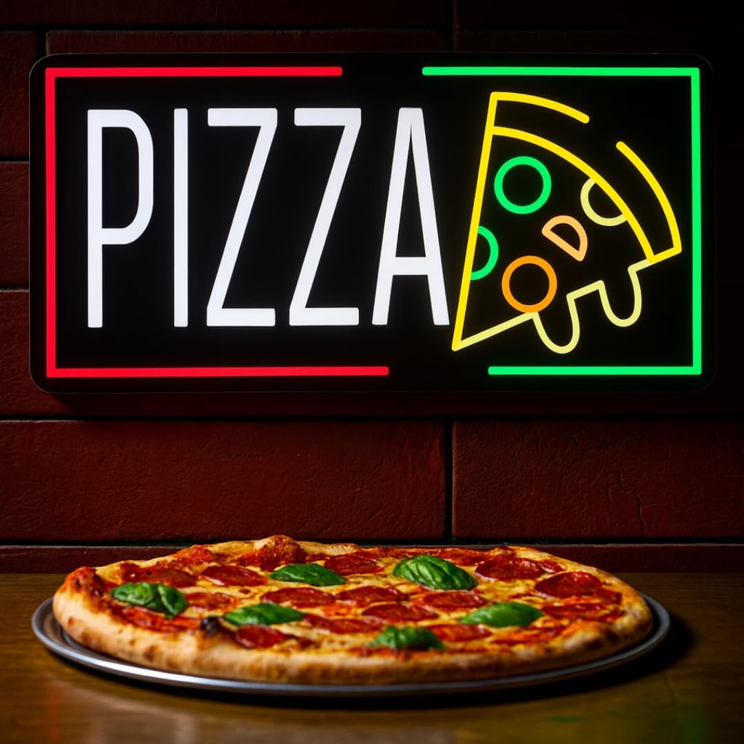 Pizza Neon Sign Business USB L – Home Bar And Kitchen recenzja i cena
