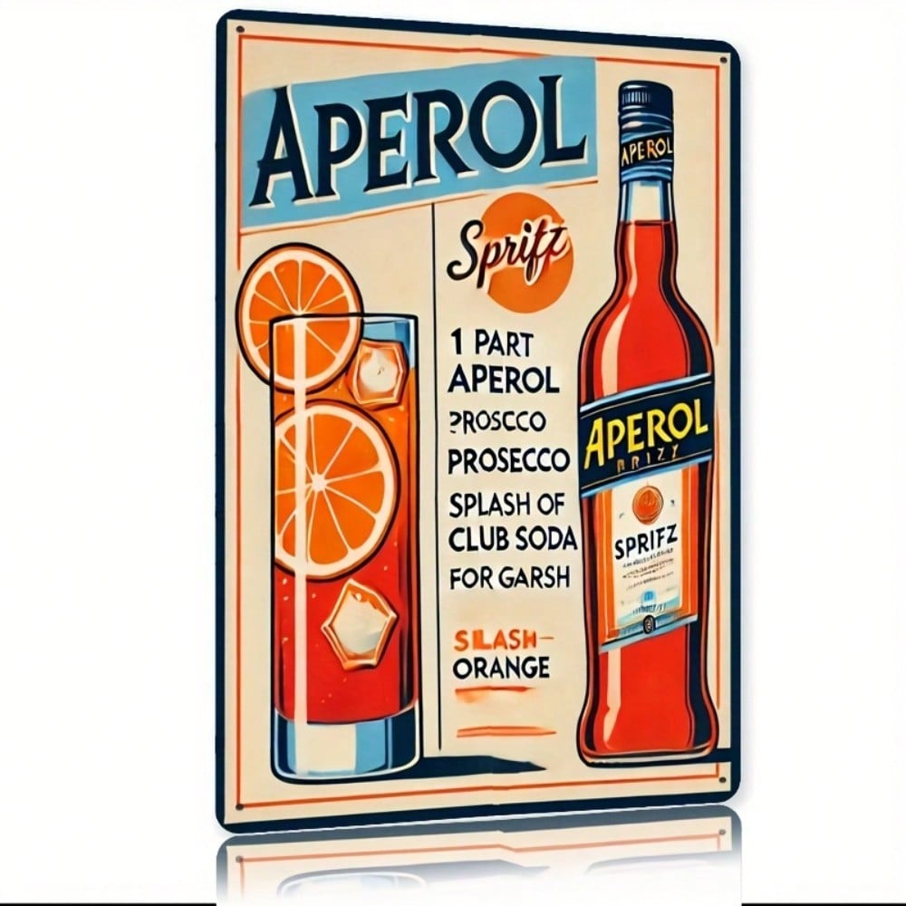 Vintage Aperol Spritz Metal Si – Home Bar And Kitchen recenzja i cena