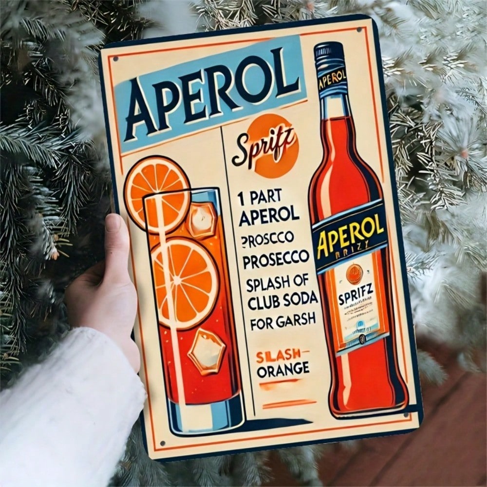 Vintage Aperol Spritz Metal Si – Home Bar And Kitchen recenzja i cena