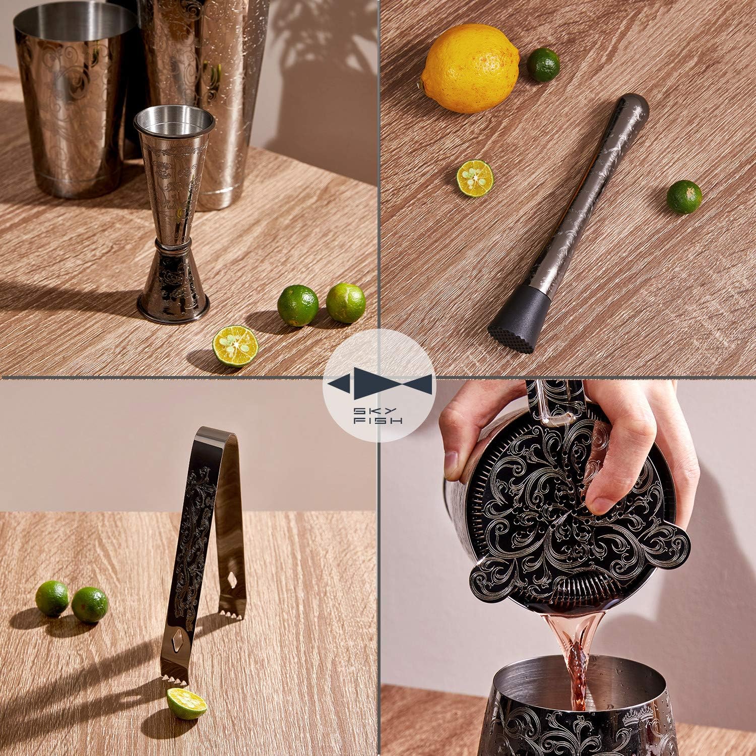 Bartender Kit Cocktail Shaker  – Boston Shaker Set recenzja i cena