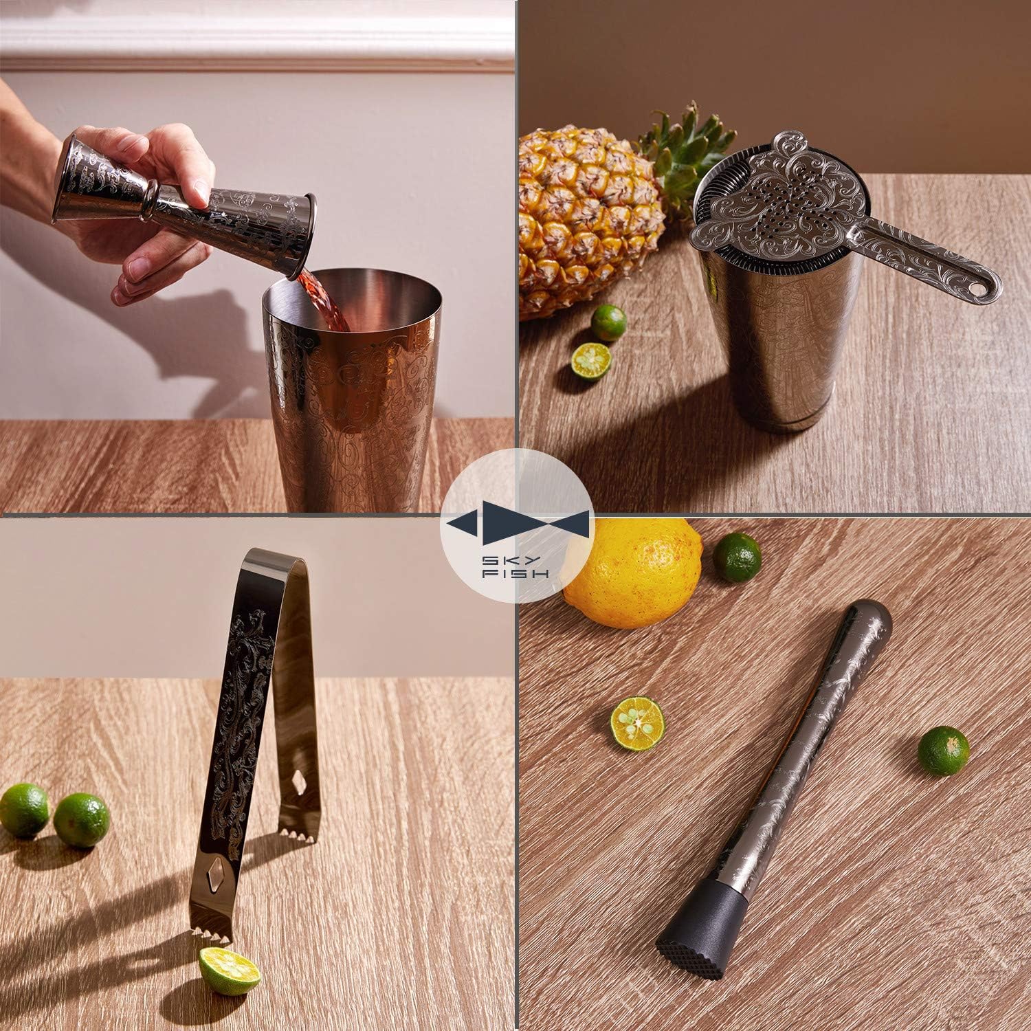 Bartender Kit Cocktail Shaker  – Boston Shaker Set recenzja i cena