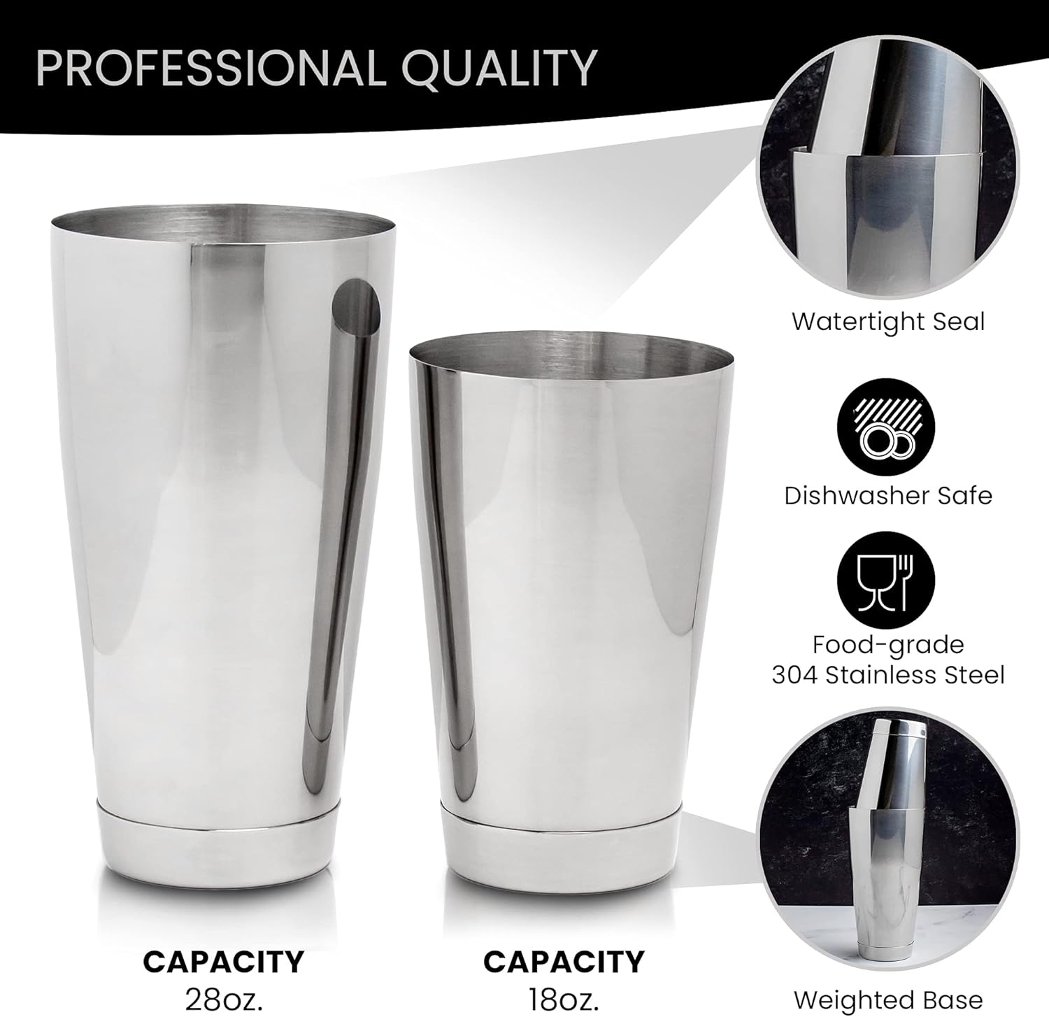 Professional Bartending Set: B – Boston Shaker Set recenzja i cena