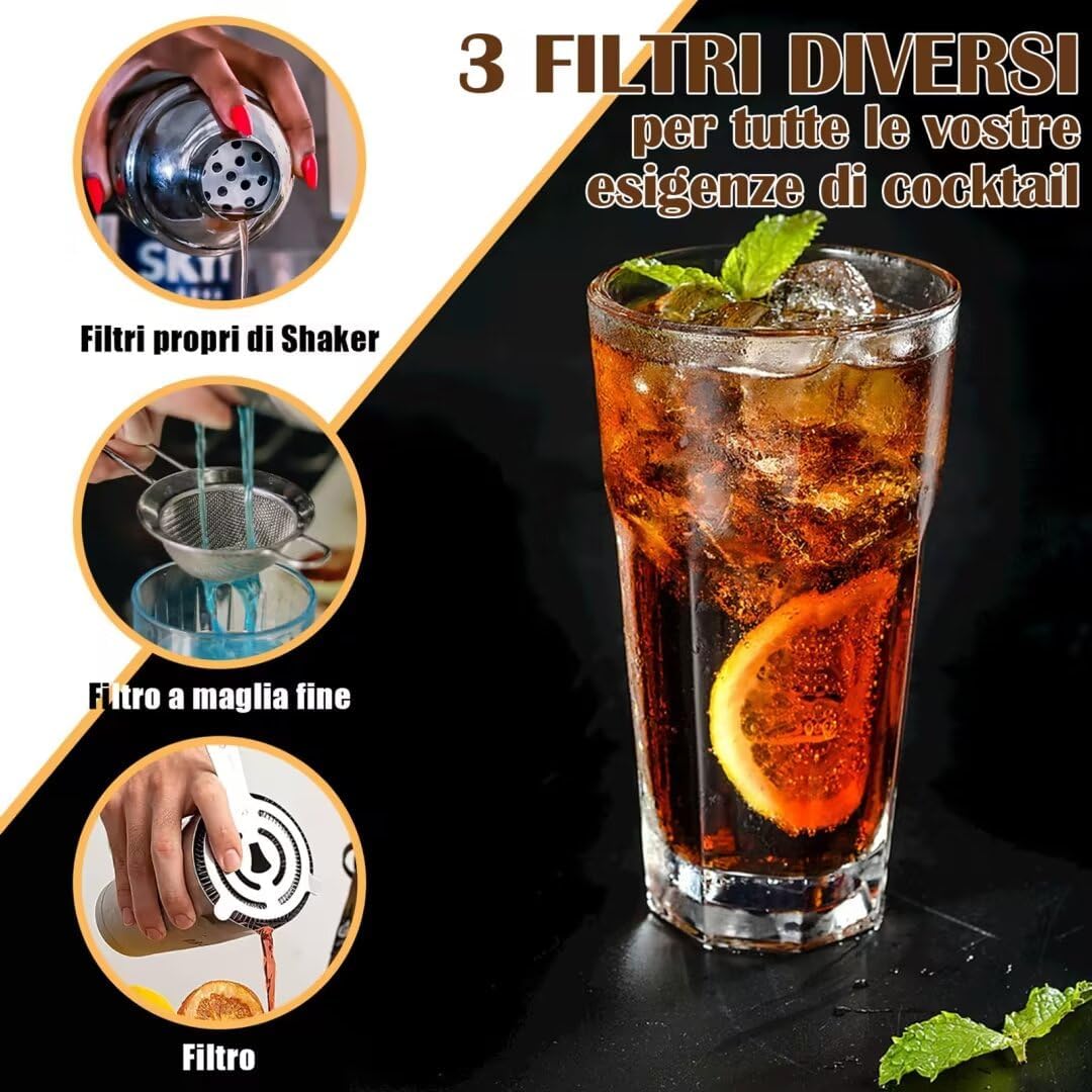 11-Piece Bartender Kit With Co – Boston Shaker Set recenzja i cena