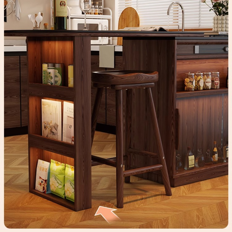 Solid Wood Curved Bar Stool Hi – Home Bar Seating recenzja i cena