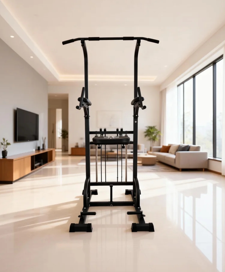 Power Tower Pull-Up Dip Statio – Home Bar Setup recenzja i cena