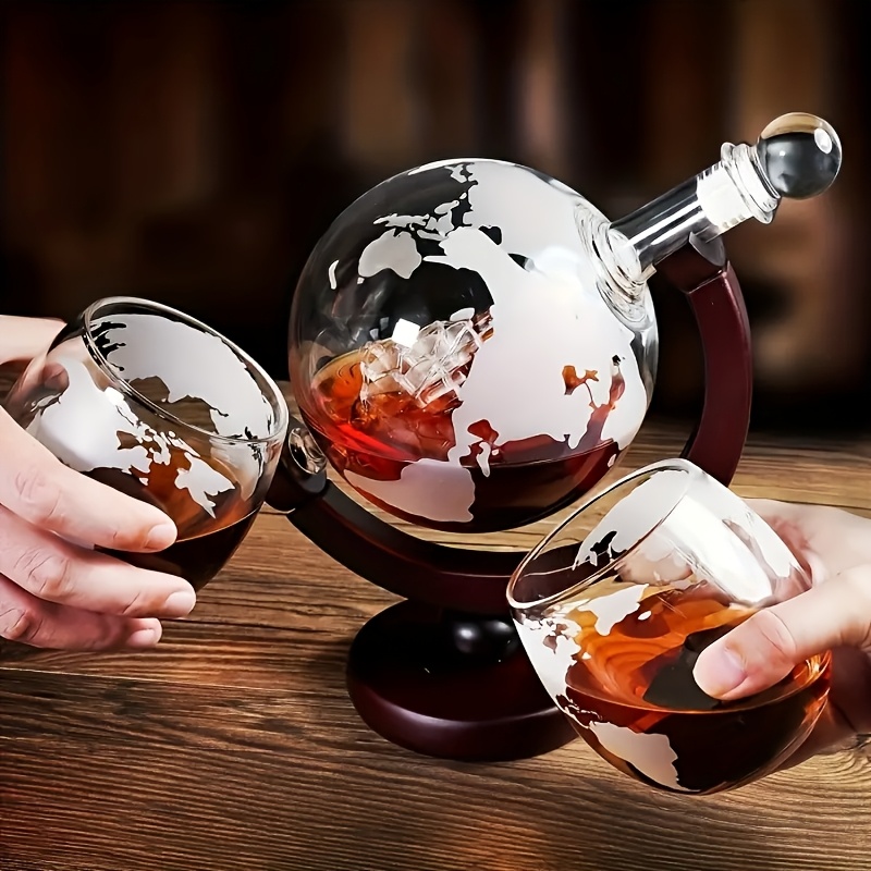 1 Sobering Up Set, 2 World Map – Decanter Globe Set recenzja i cena