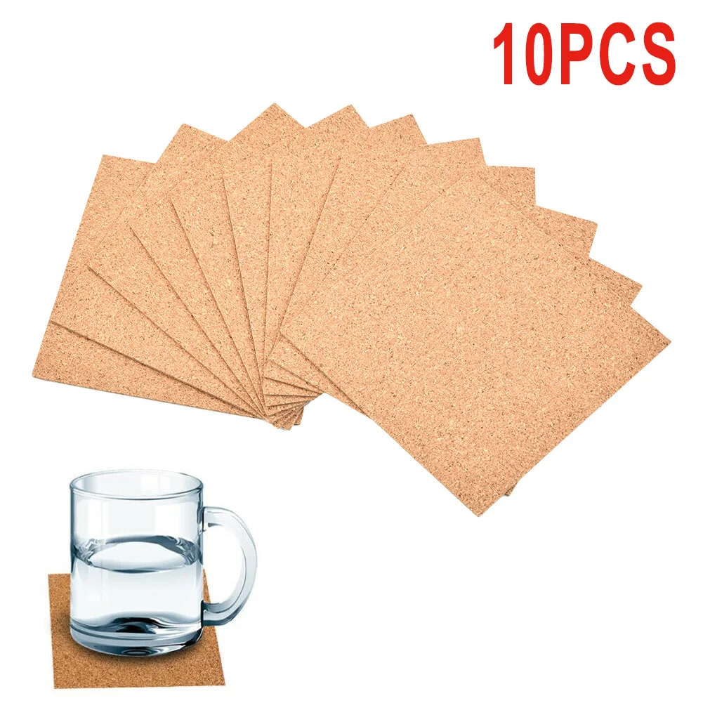 10Pcs Cork Coasters Square Cor – Home Bar Supplies recenzja i cena