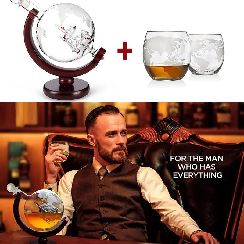 Whiskey Glass Set Crystal Glob – Decanter Globe Set recenzja i cena