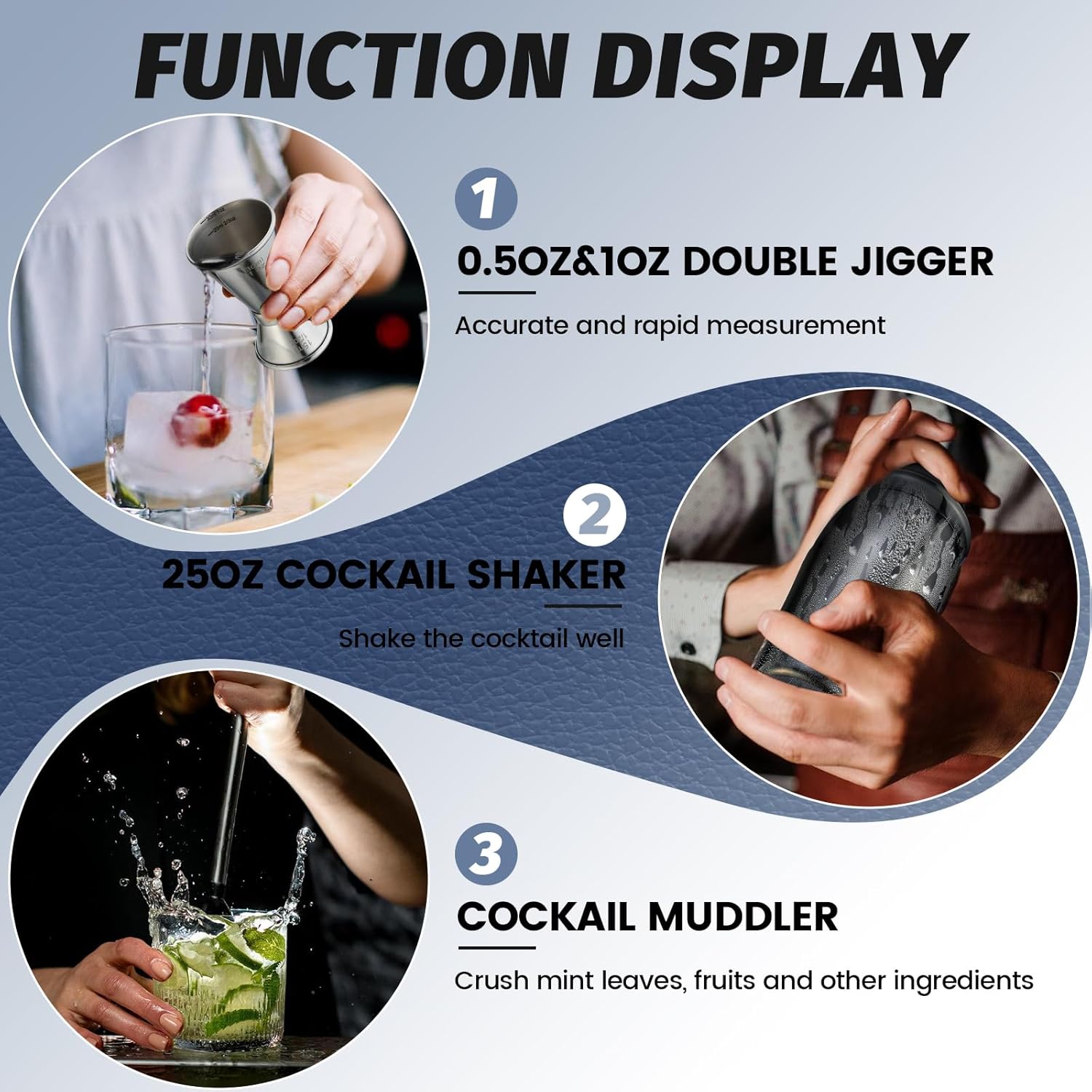 13-Piece Cocktail Shaker Set W – Home Bar Stand recenzja i cena
