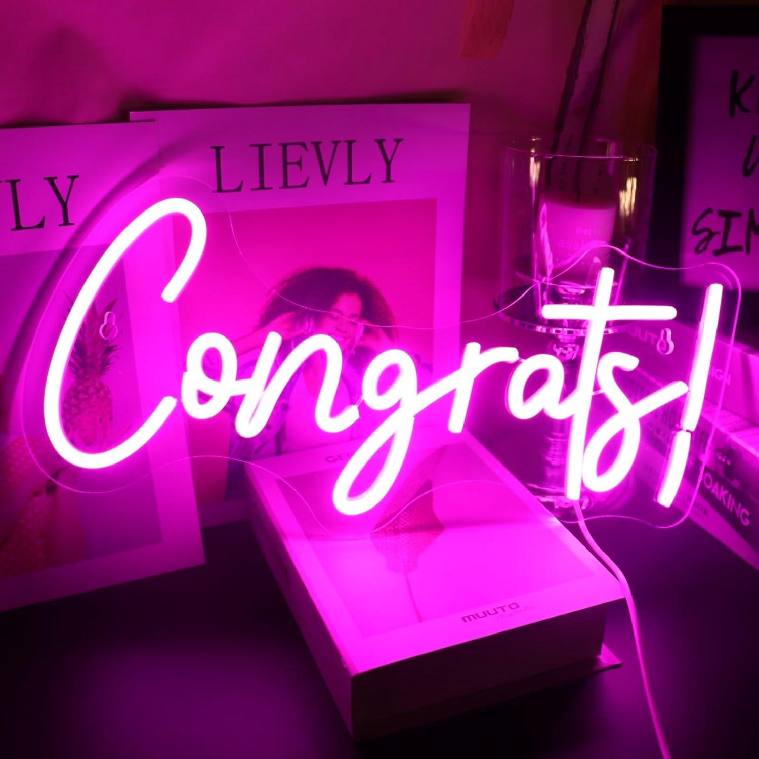Congrats Neon Sign LED Word Li – Home Bar Word recenzja i cena