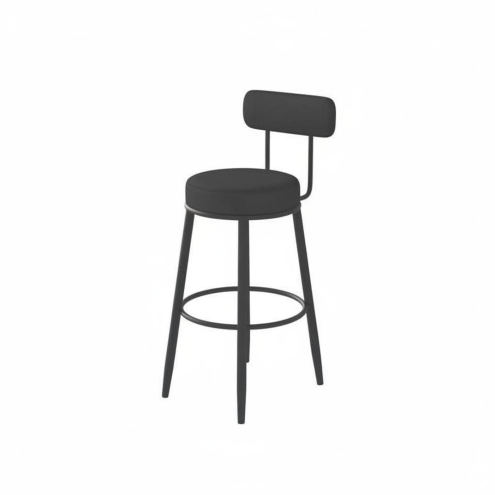 Upholstered Stool with Low Rea – Home Bar Seating recenzja i cena