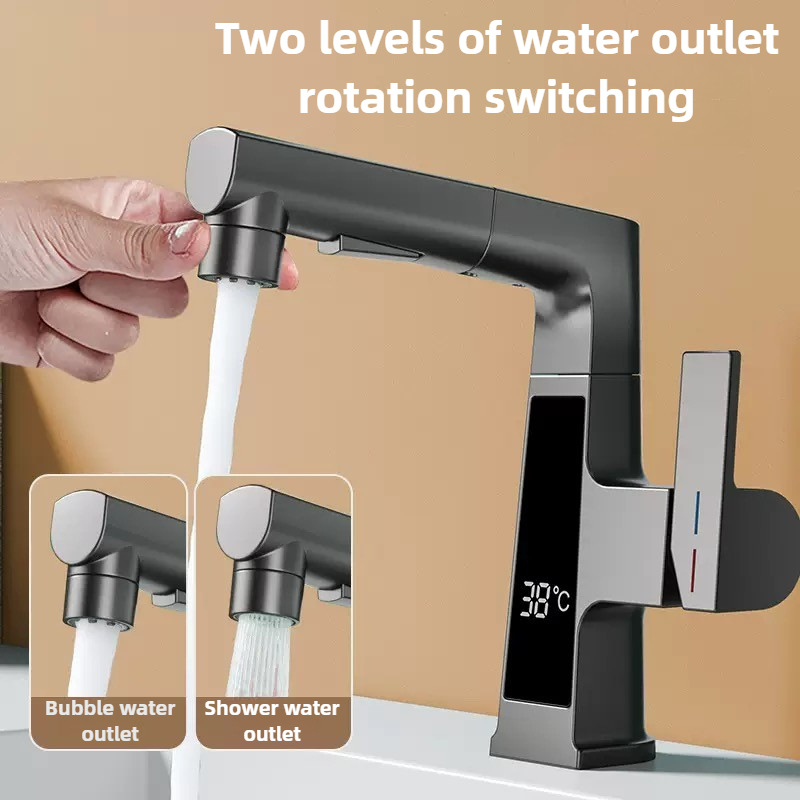 Digital Display Pulling Faucet – Home Bar Sink recenzja i cena