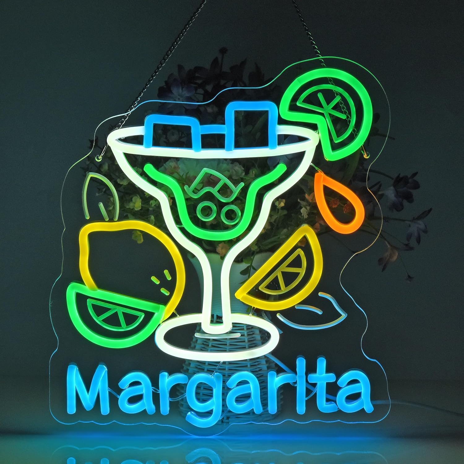 Margarita Neon Sign Wall Art D – Home Bar And Kitchen recenzja i cena