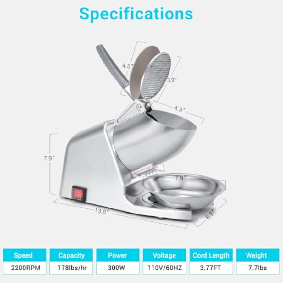 300W 178 lbs/hr ETL-Listed Dua – Ice Pick Pick recenzja i cena