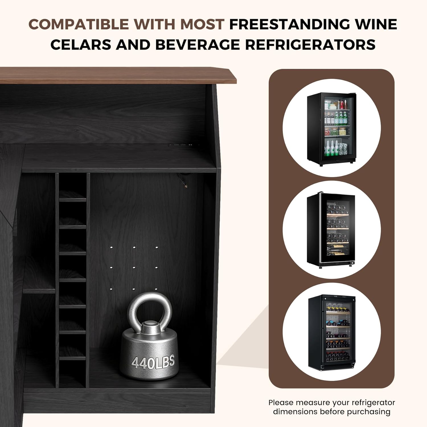 L Shaped Home Bar Unit With Fr – Home Bar And Fridge recenzja i cena