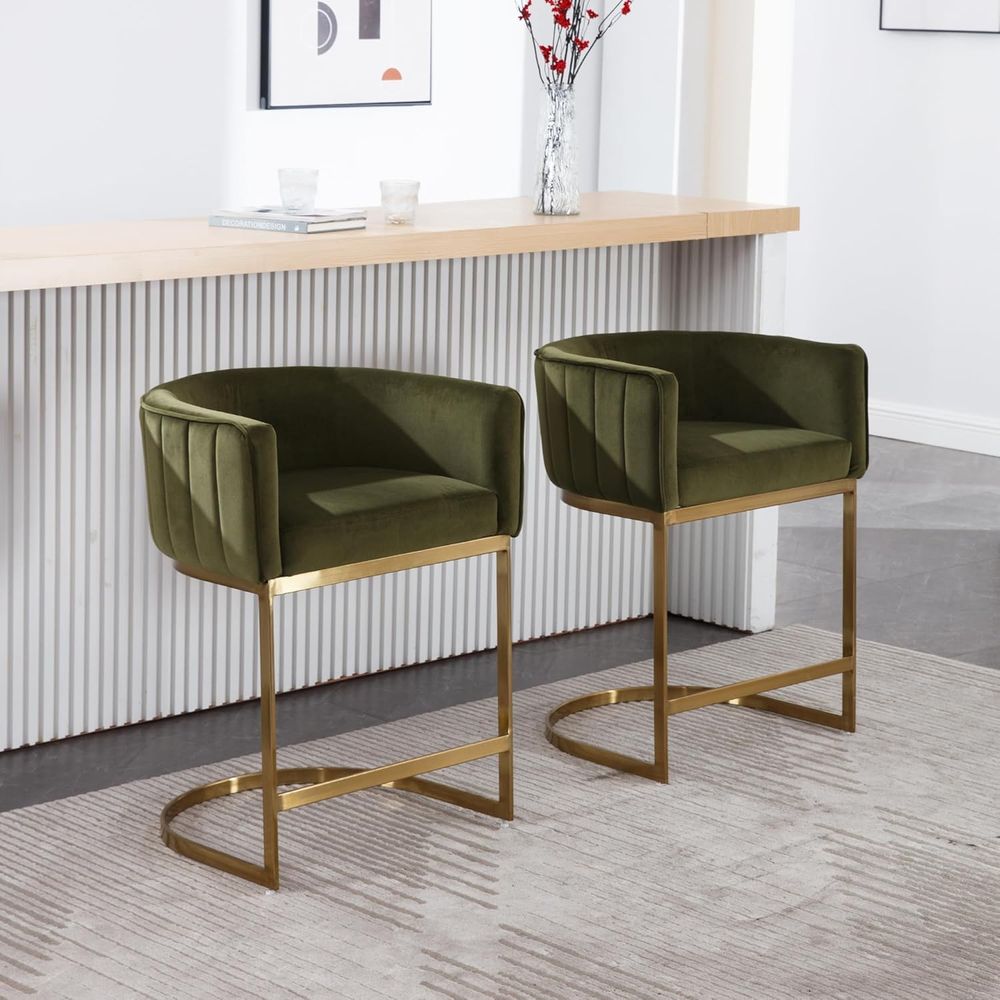 24 Velvet Upholstered Counter  – Home Bar Stools recenzja i cena