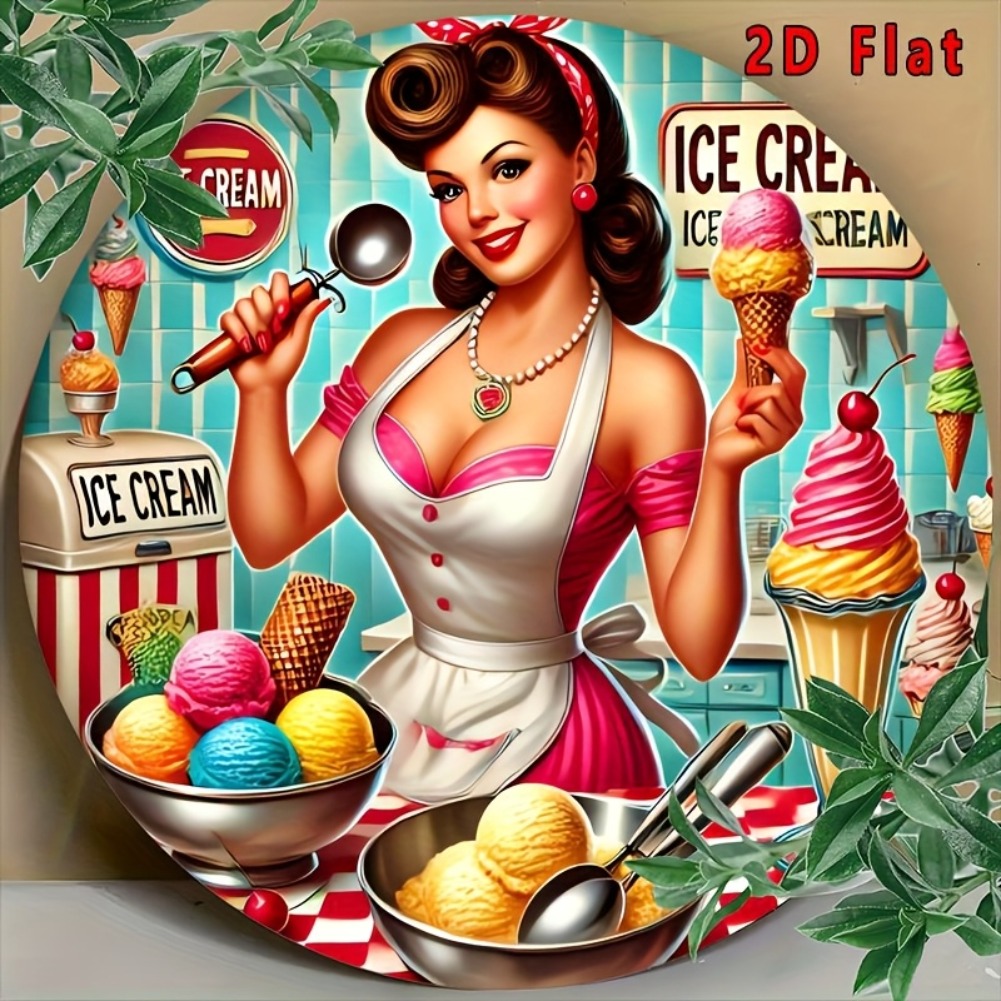 2D Flat 1pc, Round Ice Cream S – Home Bar And Kitchen recenzja i cena