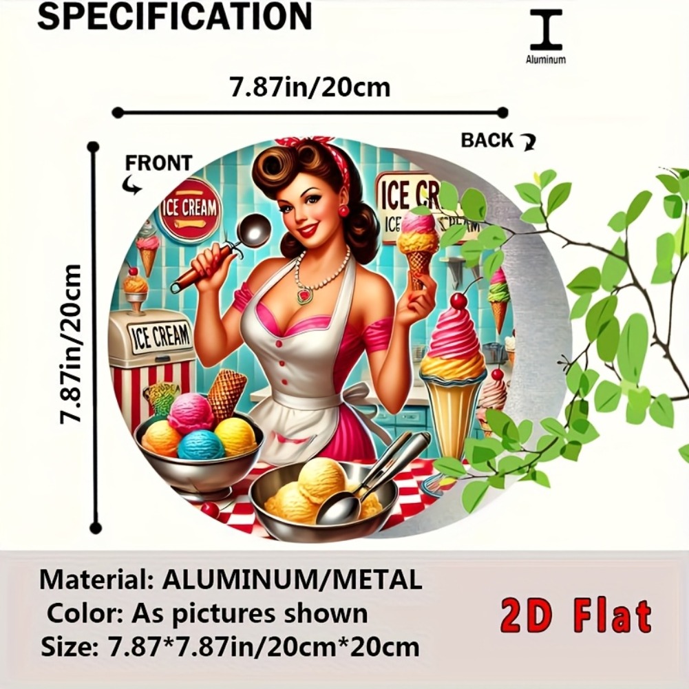 2D Flat 1pc, Round Ice Cream S – Home Bar And Kitchen recenzja i cena