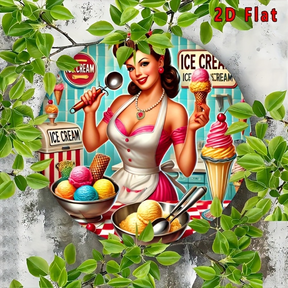 2D Flat 1pc, Round Ice Cream S – Home Bar And Kitchen recenzja i cena