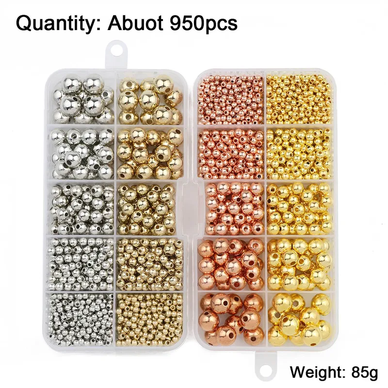 950PCS CCB 3/4/6/8/10MM Gold S – Bar Cart Gold recenzja i cena