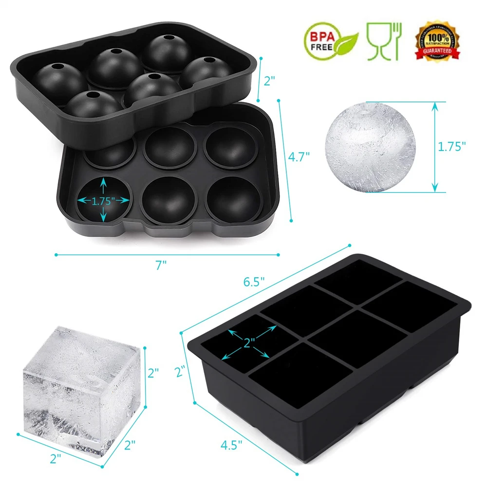 6 Grid Round Square Ice Cube B – Ice Mold Sphere recenzja i cena