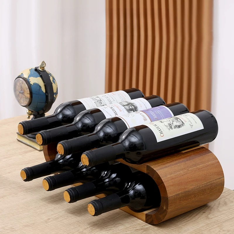 Wooden Double-layer Red Wine D – Home Bar Setup recenzja i cena