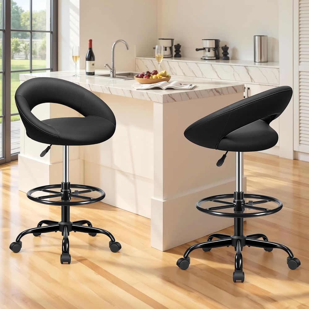 Adjustable Swivel Bar Stools w – Home Bar And Kitchen recenzja i cena