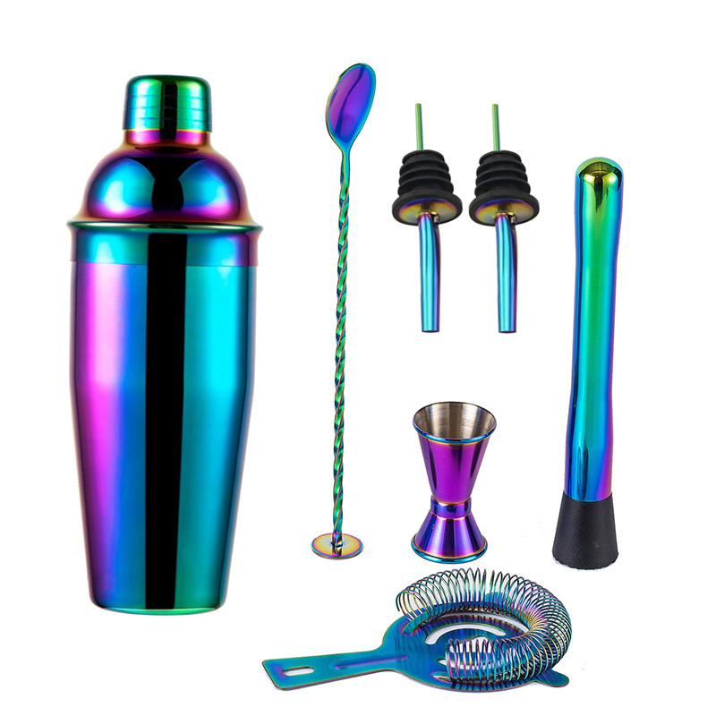 5/7pcs Rainbow Cocktail Shaker – Boston Shaker Set recenzja i cena