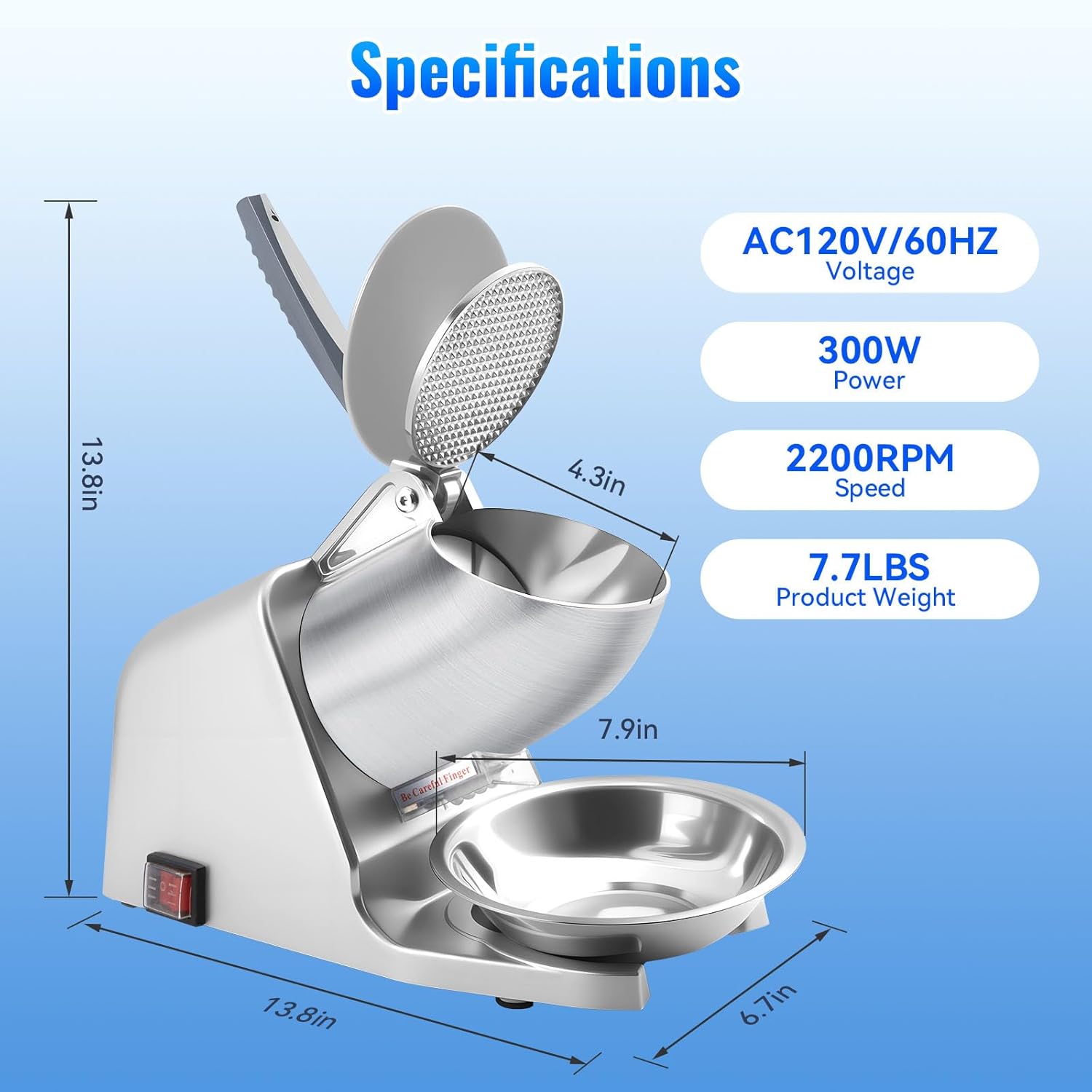 186lbs/h Dual Blade Ice Shaver – Ice Pick Pick recenzja i cena