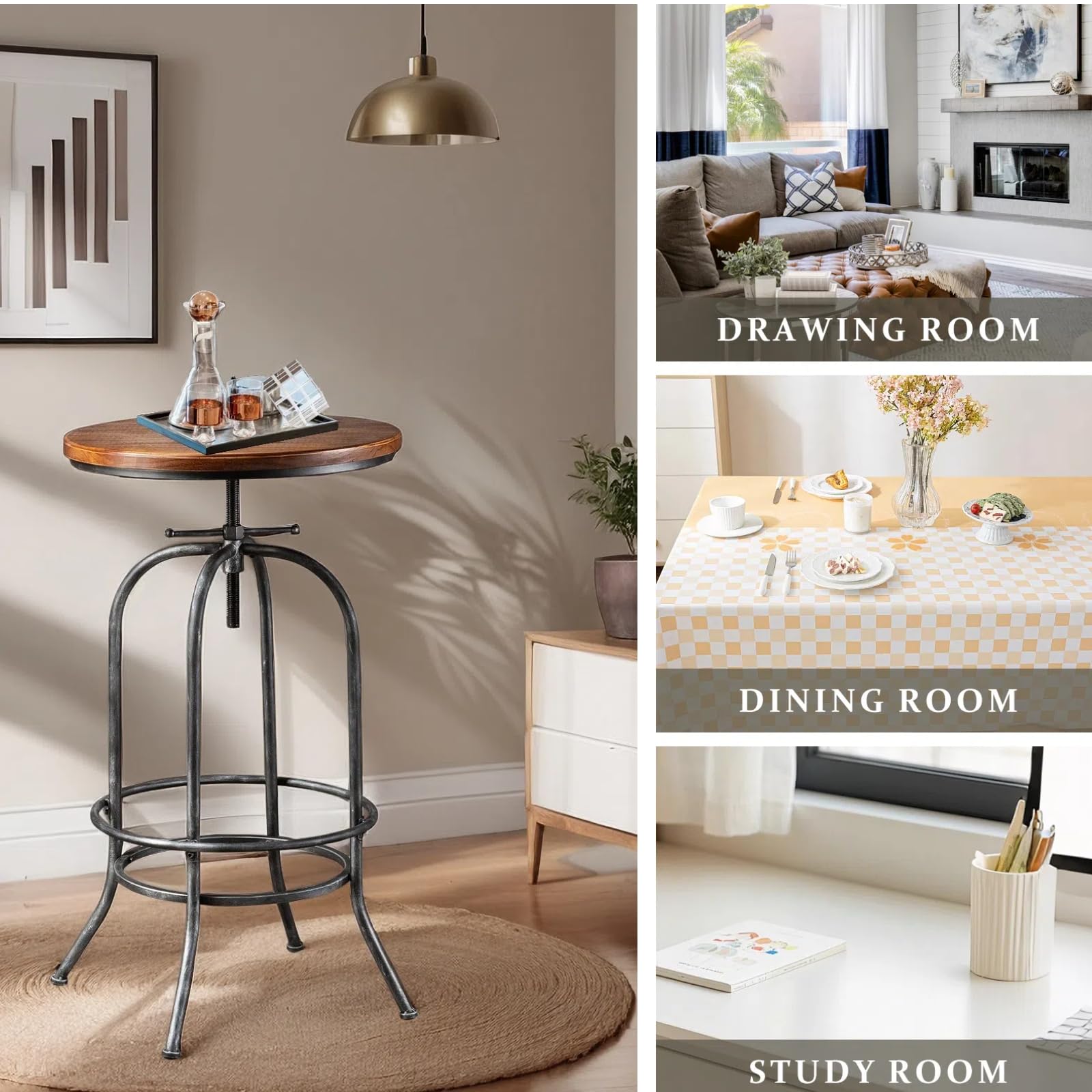 Industrial Bar Stool Height Ad – Home Bar Stools recenzja i cena