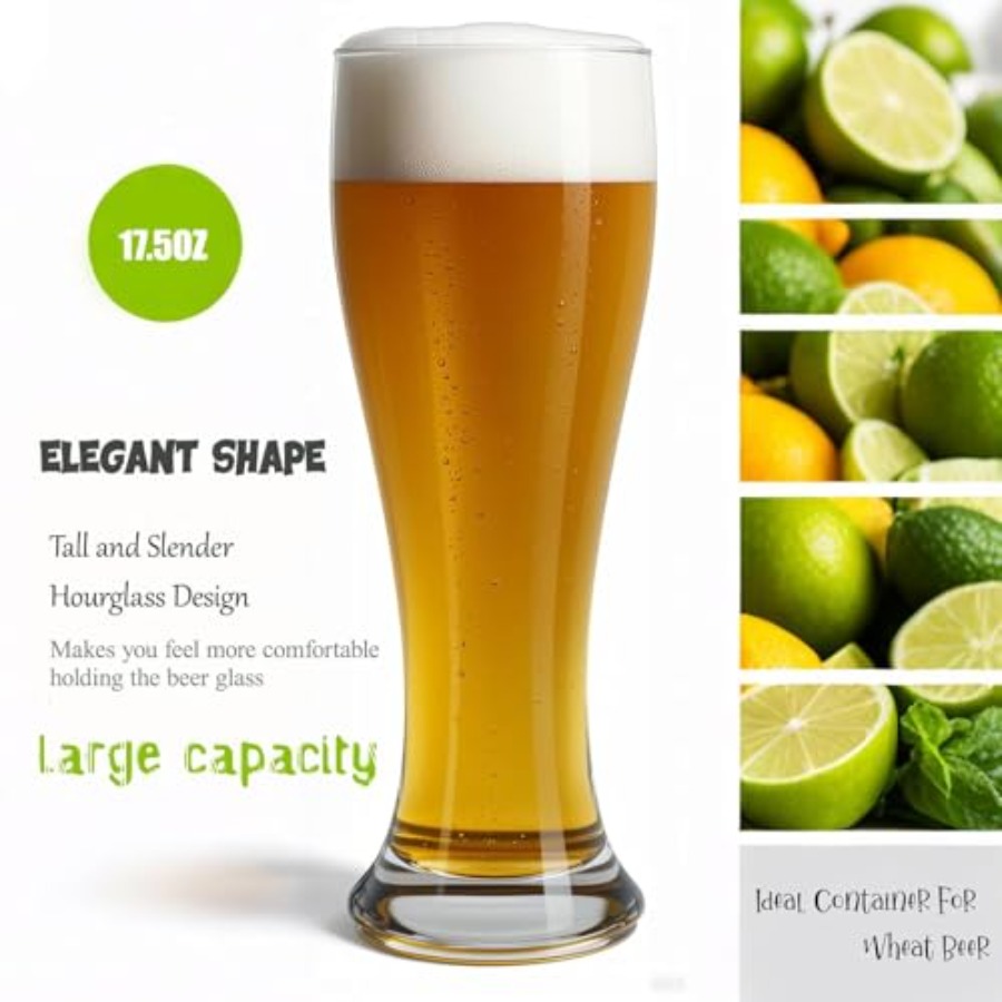 Beer Glasses 18.5 oz Pilsner B – Home Bar Set recenzja i cena