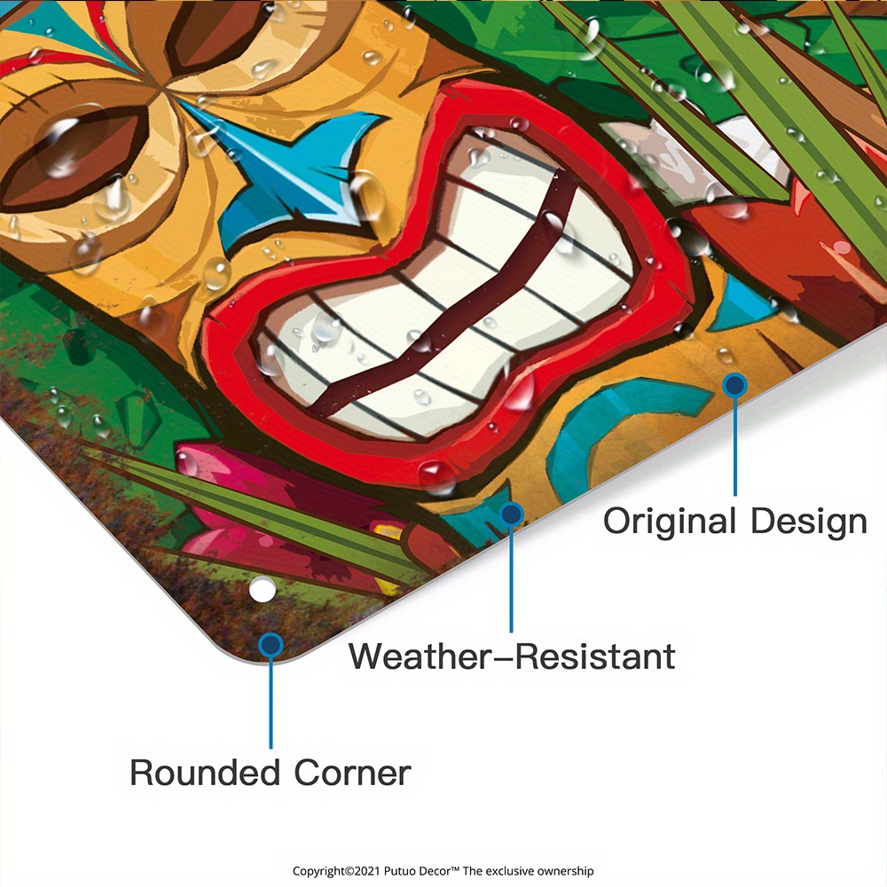 Custom  Decor Tiki Bar Sign, P – Home Bar And Kitchen recenzja i cena
