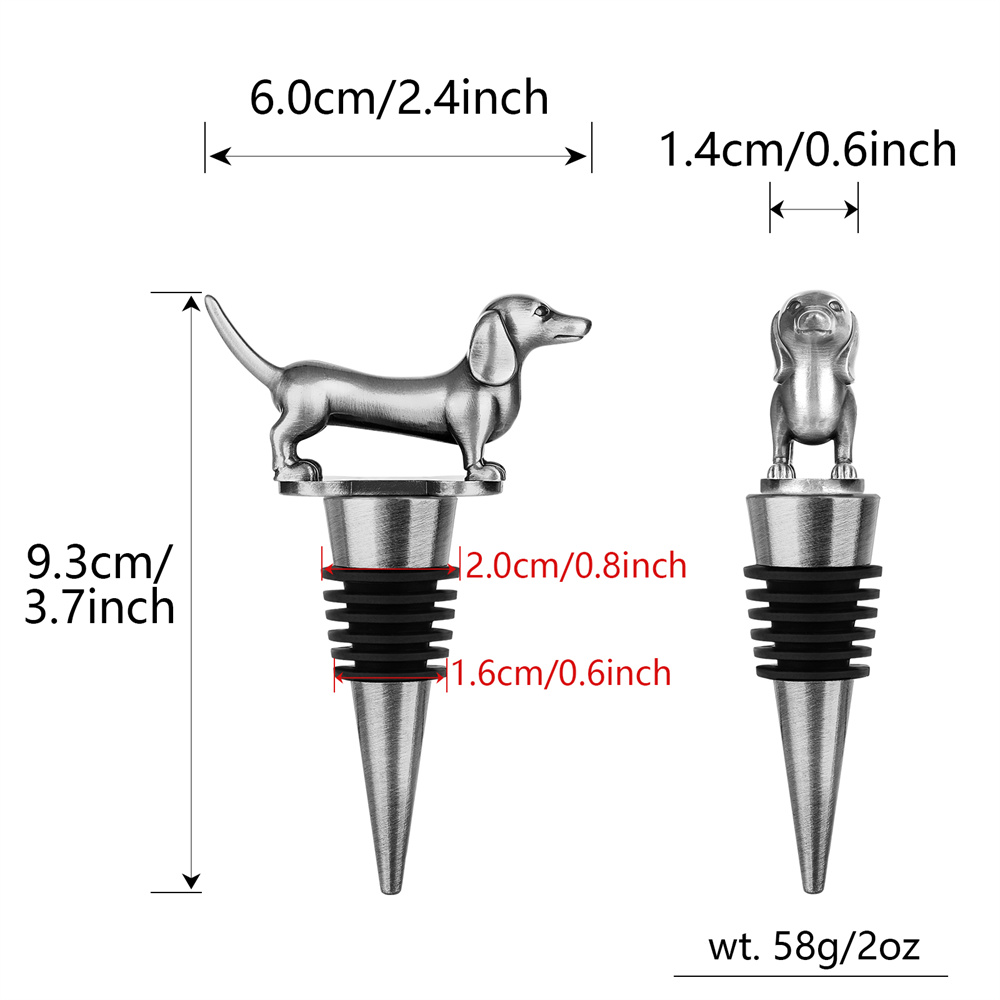 Wine Bottle Stopper Dachshund  – Wine Preservation Pump recenzja i cena