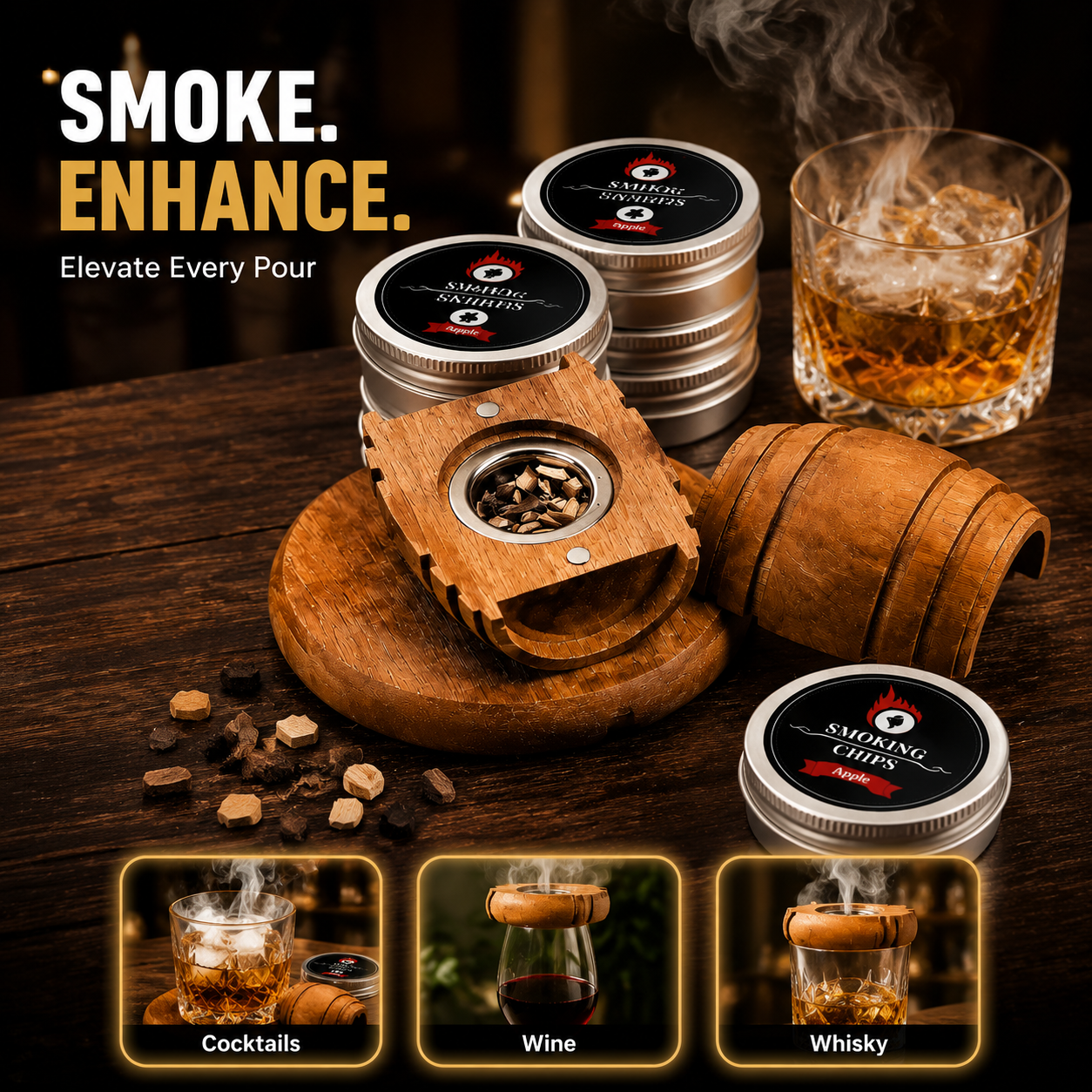 Whisky Smoking Kit, Oak Smoker – Smoking Gun Kit recenzja i cena