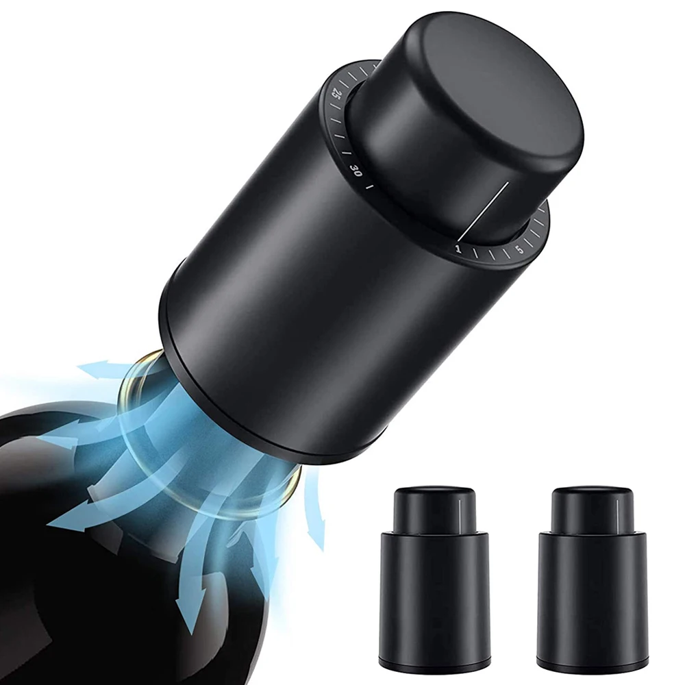 Vacuum Wine Bottle Cap Stopper – Wine Preservation Pump recenzja i cena