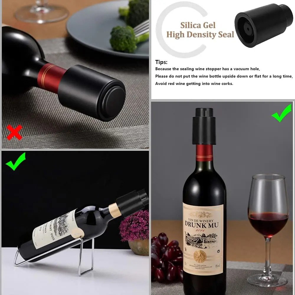 Vacuum Wine Bottle Cap Stopper – Wine Preservation Pump recenzja i cena