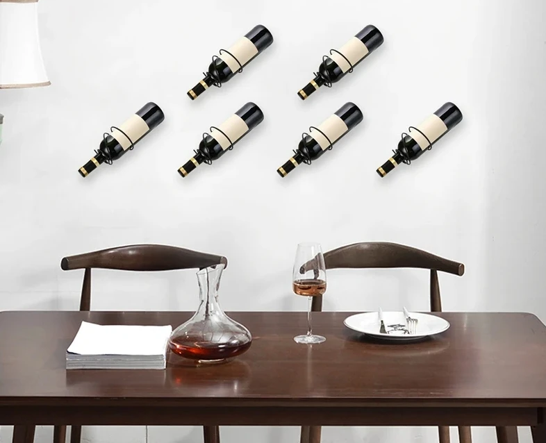 Pack Of 6 Wall Mounted Wine Ra – Home Bar Stand recenzja i cena